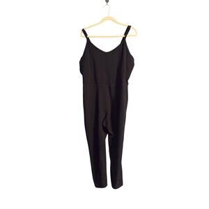 Old Navy Jumpsuit Womens 2X Black Active Powesoft Go Dry Sleeveless Stretch